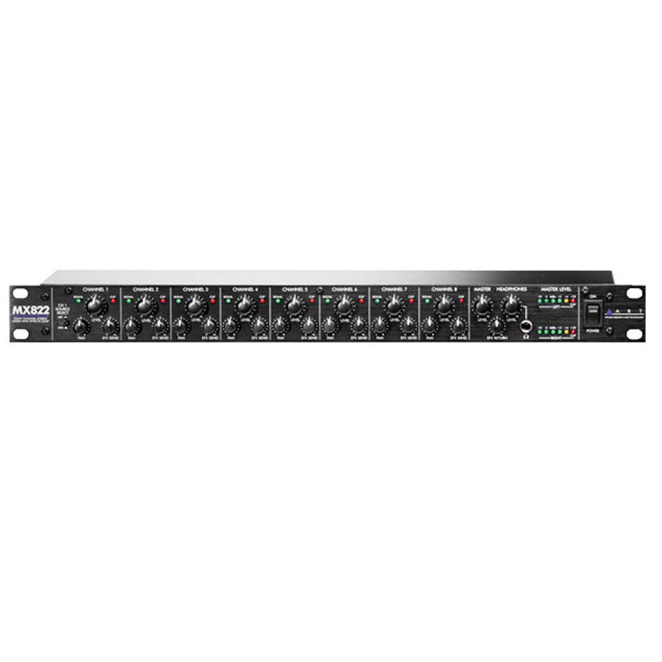 ART MX822 8-Channel Rack Mixer w/ Effect Loops - Image 3