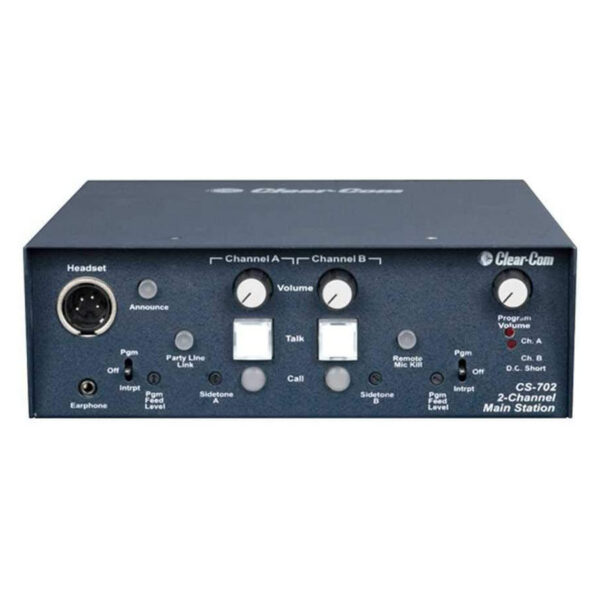 Clear-Com CS-702 2-Channel Portable Main Station