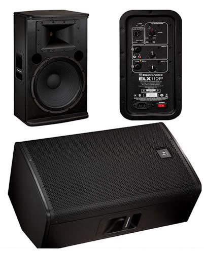 EV Electro-Voice ELX112P 12" Powered DJ PA Speakers (Pair) - Image 2