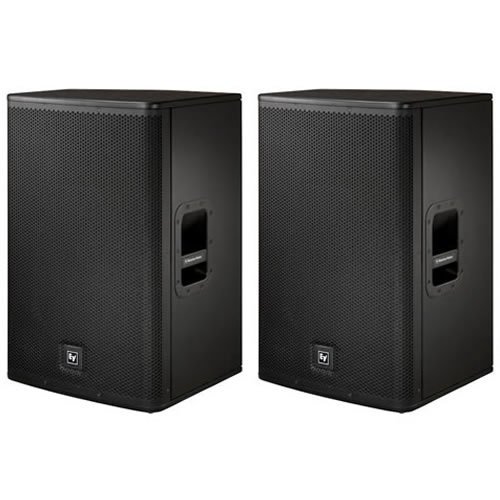 EV ELX115P 15" Powered PA Speakers - Matched Pair