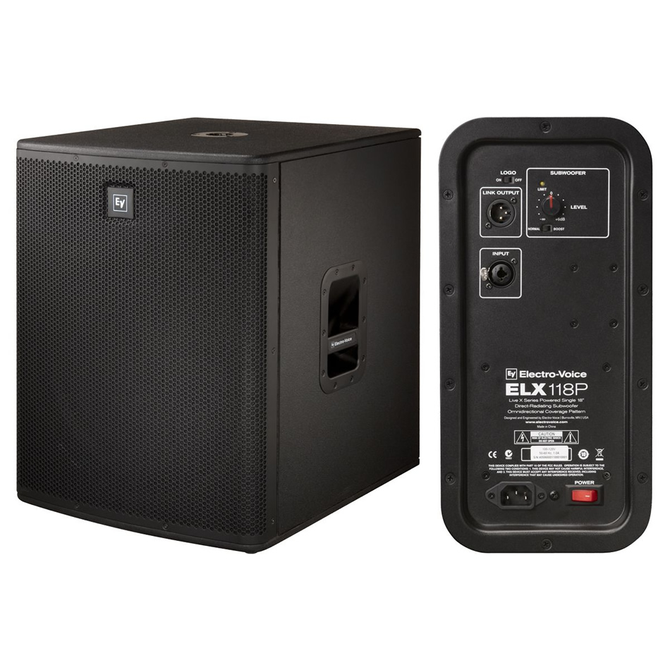 EV ELX118P Powered Subwoofer Pair + ASP-1 Poles - Image 3