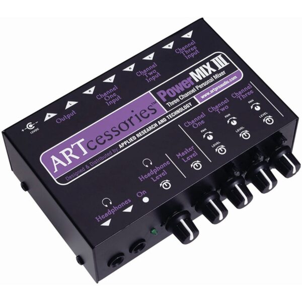 ART PowerMIX III 3-Channel Personal Stereo Mixer