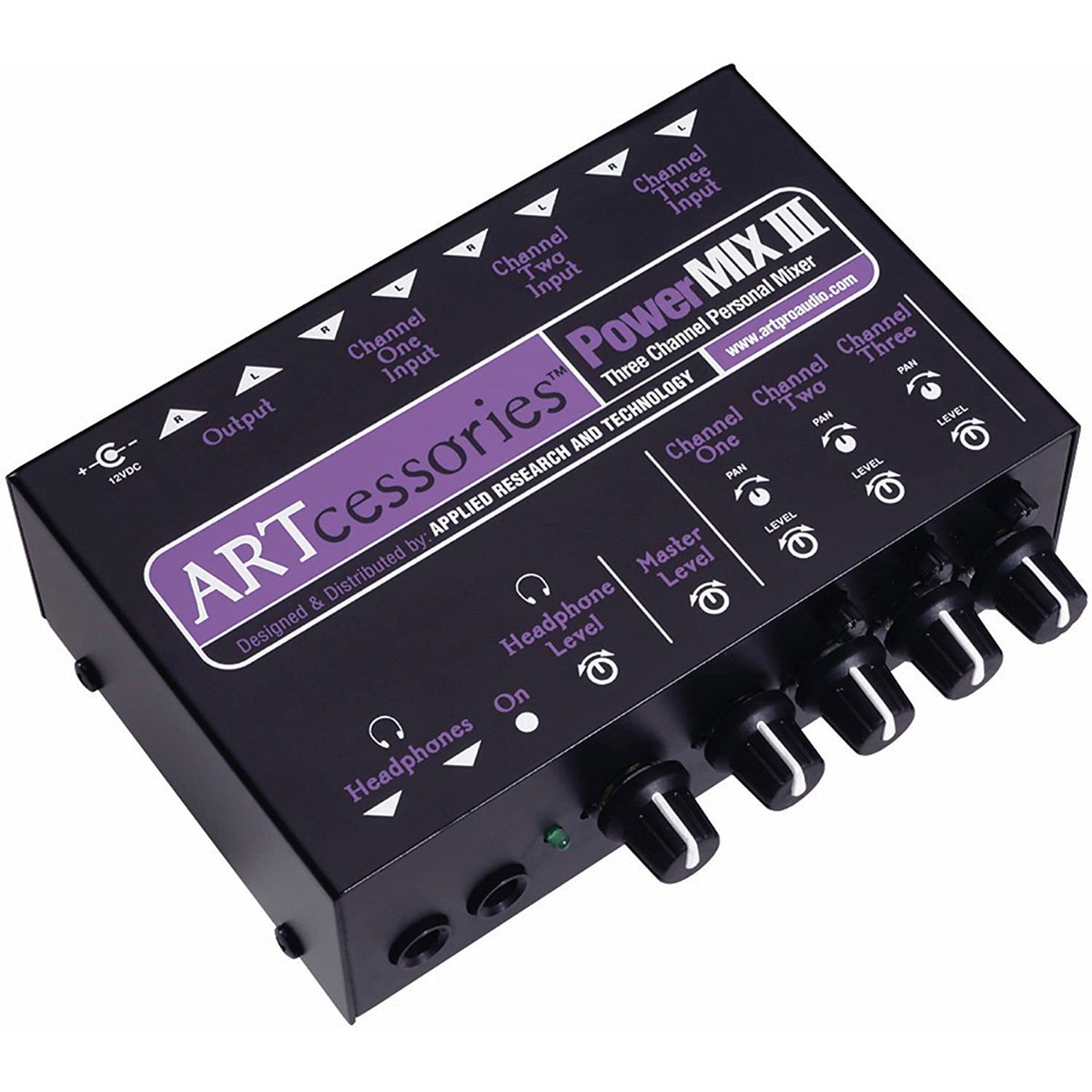 ART PowerMIX III 3-Channel Personal Stereo Mixer