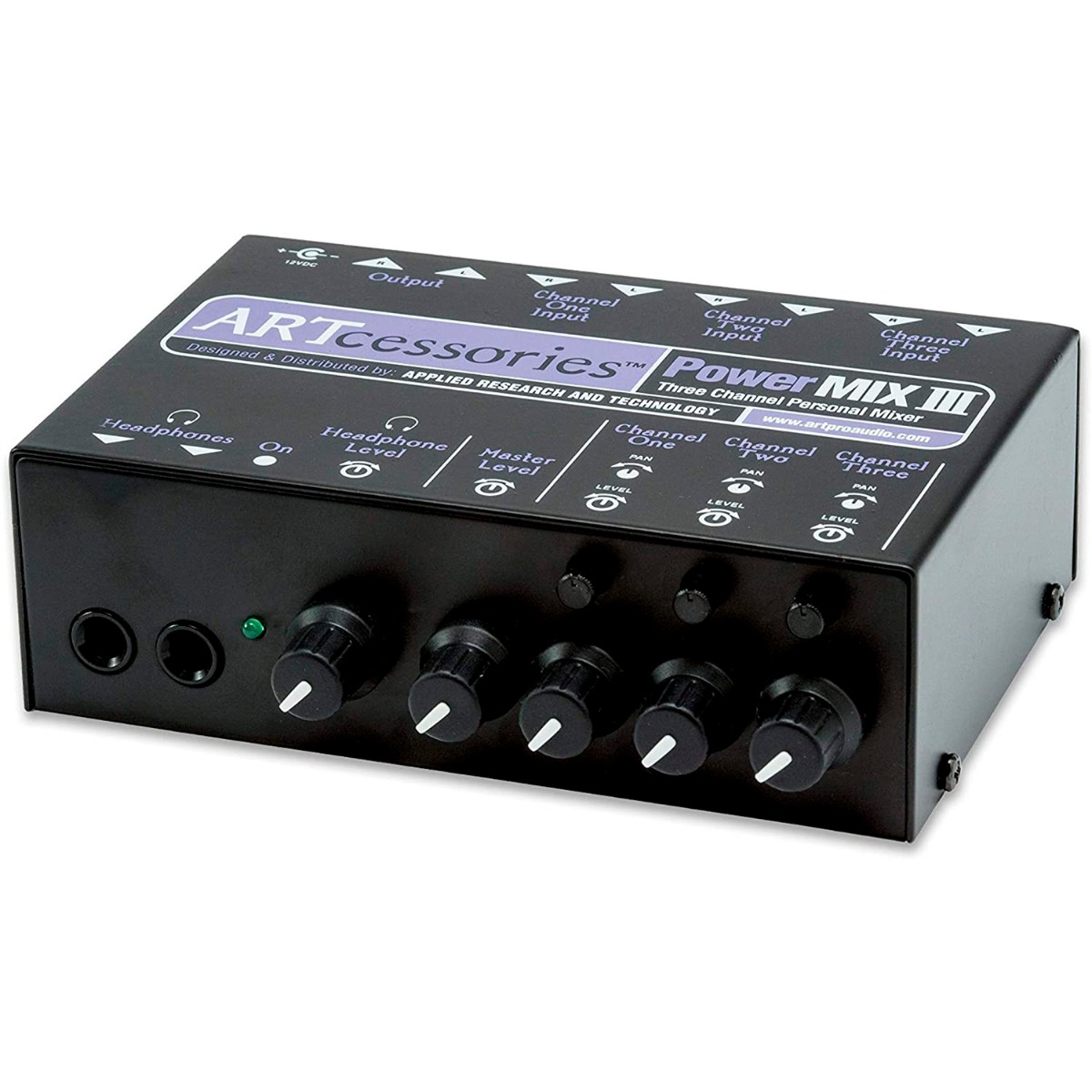 ART PowerMIX III 3-Channel Personal Stereo Mixer - Image 4