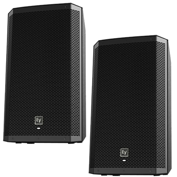 EV ZLX-12P Active PA Speaker Pair – 1000W 2-Way