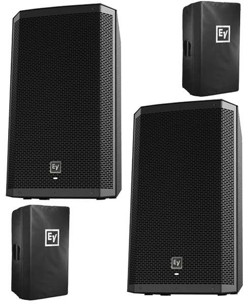 EV ZLX-12P Powered PA Speaker Pair w/ Covers