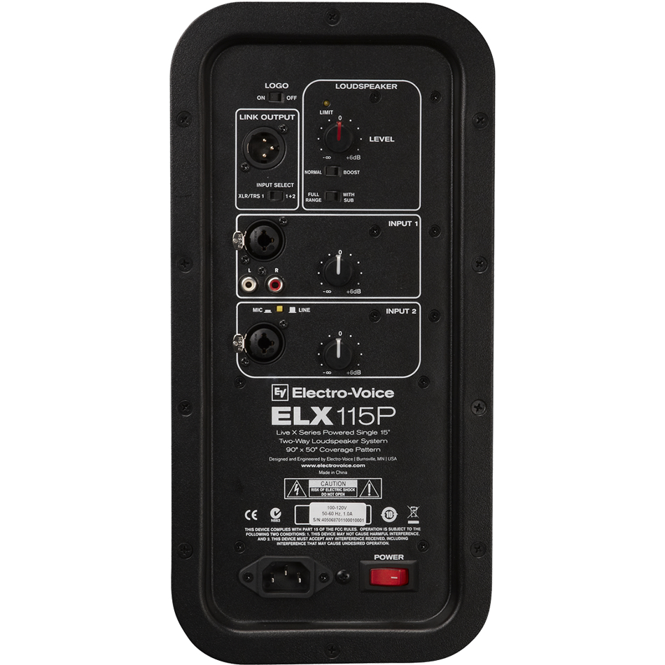 EV ELX115P 15" 2-Way Powered PA Speaker - Image 2